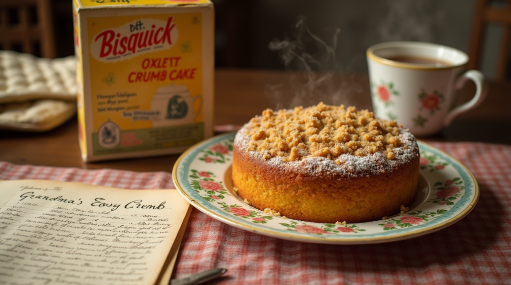 Grandma's Easy Crumb Cake with Bisquick