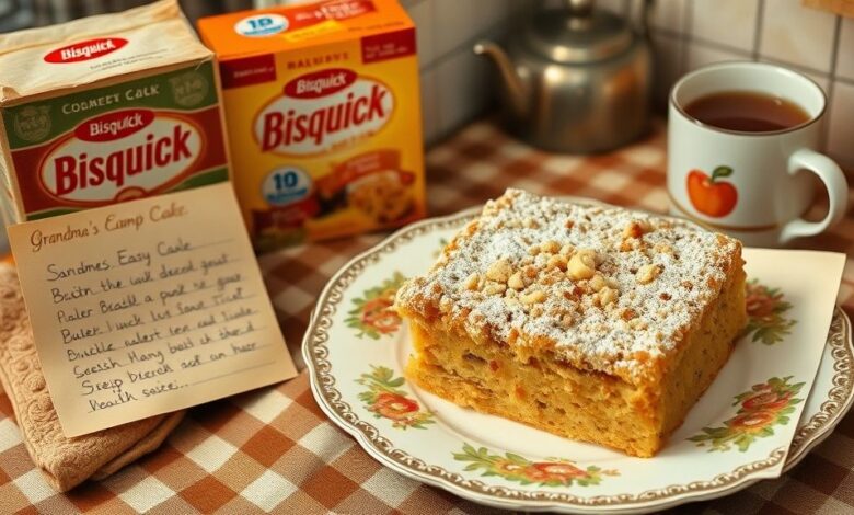 Grandma's Easy Crumb Cake with Bisquick
