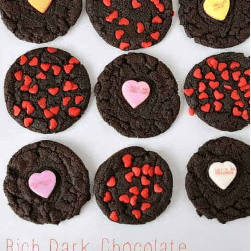 Chocolate Valentine Cookies
