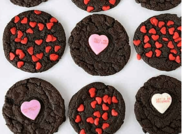 Chocolate Valentine Cookies