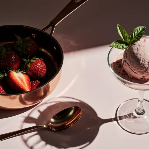 Roasted Strawberry Ice Cream