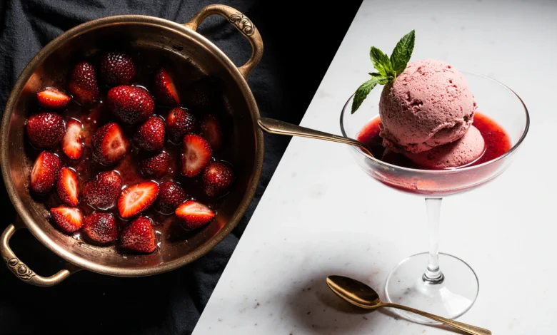 Roasted Strawberry Ice Cream 2