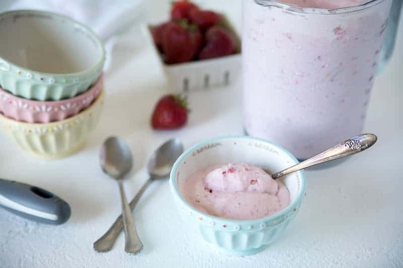 Roasted Strawberry Ice Cream In A Cup Barbara Bakes