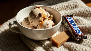 The Best Homemade Snickers Ice Cream