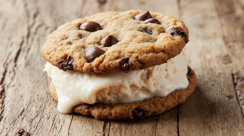 Homemade Chocolate Chip Cookie Ice Cream Sandwiches