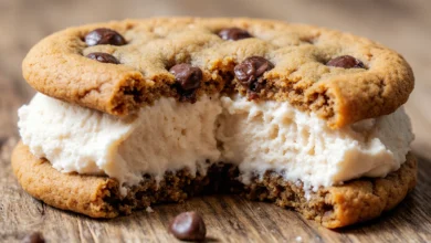 Homemade Chocolate Chip Cookie Ice Cream Sandwiches