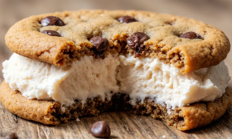 Homemade Chocolate Chip Cookie Ice Cream Sandwiches