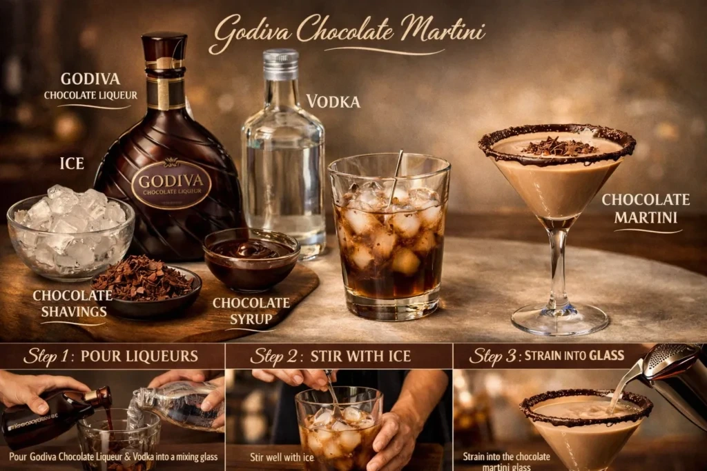 Godiva Chocolate Martini Easy & Delicious Recipe