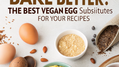 A tray of muffins made with vegan egg substitutes.