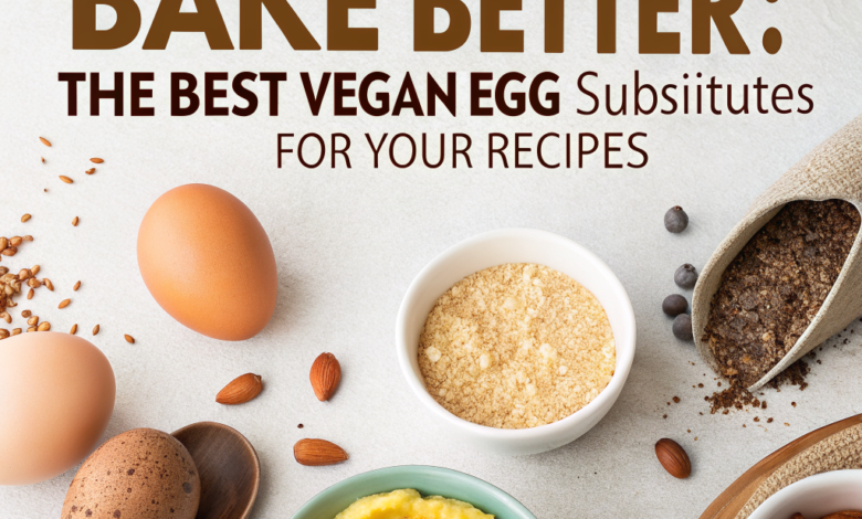 A tray of muffins made with vegan egg substitutes.